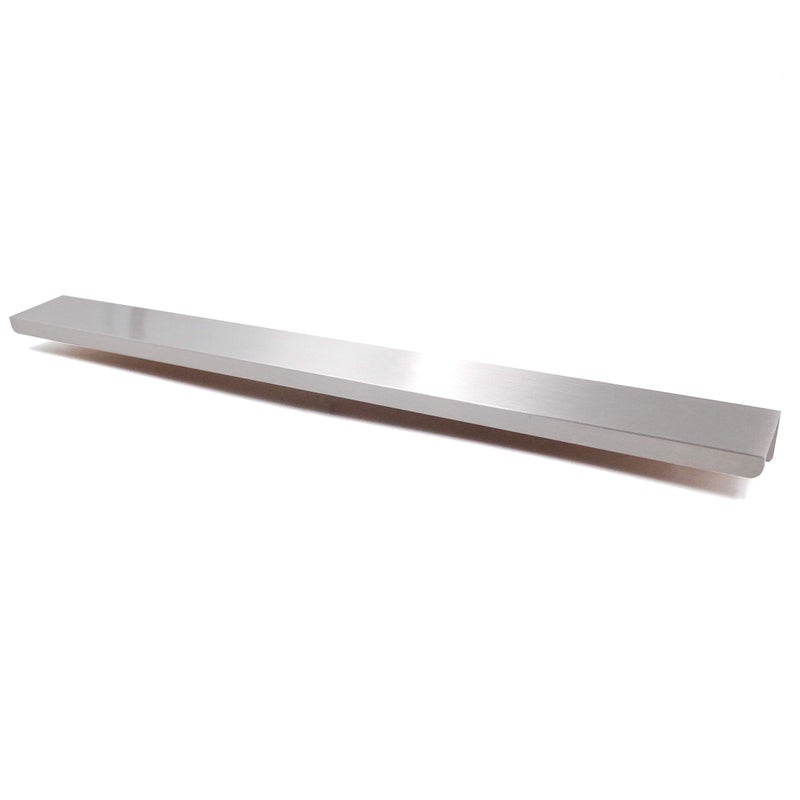 Jetland Cabinets Drawers Edge Pulls - 4-Pack, 12" Overall Length, Brushed Nickel, Concealed Tab Pulls for Kitchen Garage Cabinet Drawers, PW5018B305L - Image 1